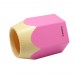 Meetory Creative Pencil Tip Design Pen Holder Vase Office Home Desk Tidy Plastic Craft Gift Pink