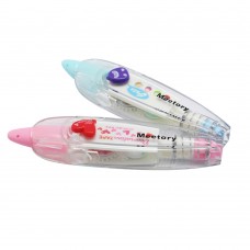 Meetory 2x Creative Push Correction Tape Roller for Stationary School Crafts Scrapbooking Labelling DIY Decoration
