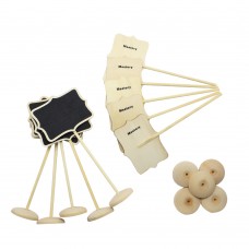 Winstory 10x Retangle Mini Chalkboard Blackboard with Stand Wedding Place Card Label Tags