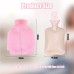 Meetory Foot Warmer Hot Water Bottle, 2L Hot Water Bottle for Feet, Foot Warmers for Women for Foot Warming, Pain Relief, Hot and Cold Therapy, Feet Warmers Suitable for Feet Size 35-45 (Pink)